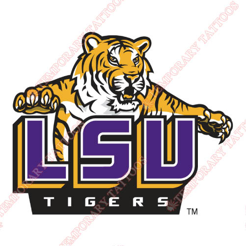LSU Tigers Customize Temporary Tattoos Stickers NO.4926